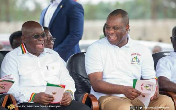 President Akufo-Addo and Matthew Opoku Prempeh Education Minister