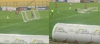 Jojo Wollacot's goalpost incident during Black Stars training