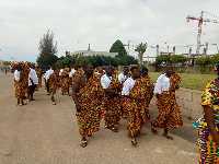 Team Ghana representing in Kente