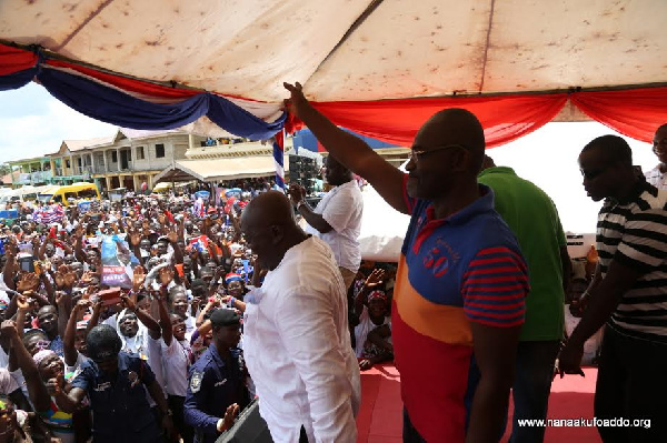 Nana Addo Dankwa Akufo-Addo campaigns with Kennedy Agyapong