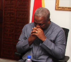 John Dramani Mahama Sad