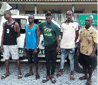 The five were arrested by AMA sanitation task force on October 14, 2018