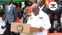 President Akufo-Addo speaking at the May Day celebrations