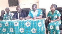 Greater Accra Branch of NAGRAT executives at a press conference