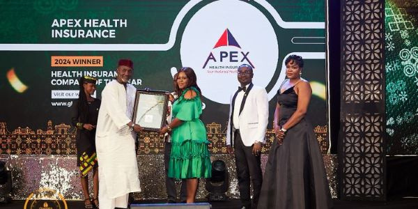 Apex Health Insurance wins health insurance company of the year at Ghana Business Awards