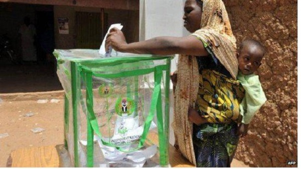 File photo: A voter casting her vote