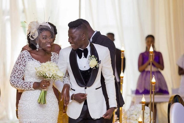 Stonebwoy and wife Dr Louisa Satekla