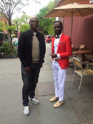 Okyeame Kwame (R) and David Miller