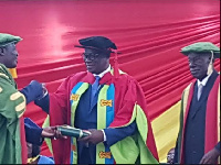 Dr. KK Sarpong was honoured for awarding scholarships to some students of the KNUST