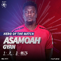 Ghana forward, Asamoah Gyan