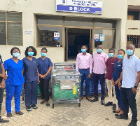 The handwashing machines were donated to the Universities by Ibrahim Mahama