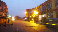 Photo shows a ghost town as curfew is yet to be enforced