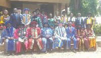 Prof Emmanuel Ohene Afoakwa (seated third left) in a group photograph with the dignitaries