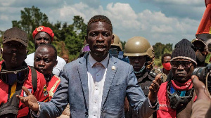 Ugandan musician turned politician Robert Kyagulanyi, also known as Bobi Wine