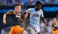 Joseph Aidoo (right) in action for Celta Vigo