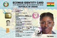 Prototype of the Ghana card | File photo