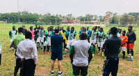 Kasim Gokyildiz talking to the players