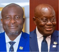 Daniel Nii Kwartei Titus-Glover (left), President Nana Addo Dankwa Akufo-Addo (right)