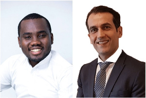 Founder of Tech Era, Derick Omari and the founder of Plano, Mohamed Dirani (right)