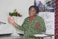 Mrs Gladys Blekpe speaking at the launching of the new project in Bolgatanga