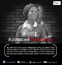 Ruth Eshun was raped and murdered by some unknown persons