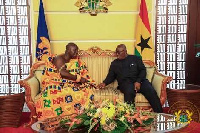 Otumfuo Osei Tutu II with President Nana Akufo-Addo