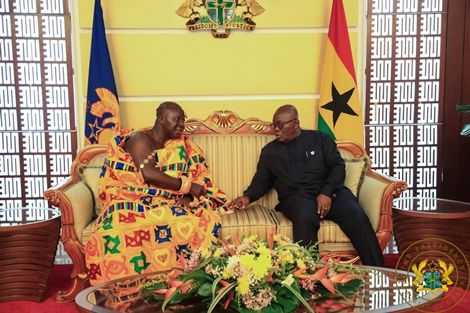 Otumfuo Osei Tutu II with President Nana Akufo-Addo