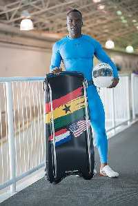 Akwasi Frimpong, US based Dutch-Ghanaian skeletoner