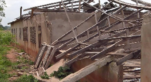 The dilapidated school structure serves three farming communities in the municipality