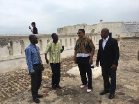 Tony Weeks at the Cape Coast castle