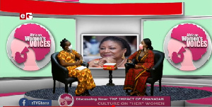 Rhoda Doku speaking on the show