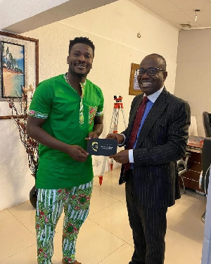 Asamoah Gyan and Kwesi Nyantakyi