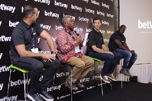 Rex Danquah (2nd from left) answering a question at the seminar