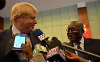 Boris Johnson and President Akufo-Addo in 2017