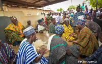 Vice President Bawumia in front of Garu Chief