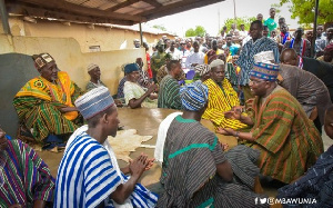 Vice President Bawumia in front of Garu Chief