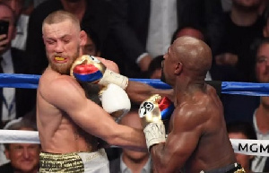 Mayweather put up a startling performance as he worked to stop Conor McGregor in the 10th round