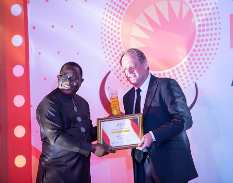 The award to the company was presented by Mr. Wisdom Ahiataku-Togobo