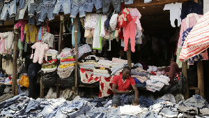 Second hand goods at the market