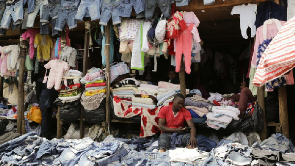 Second hand goods at the market