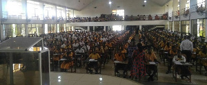 The students partaking in the examination