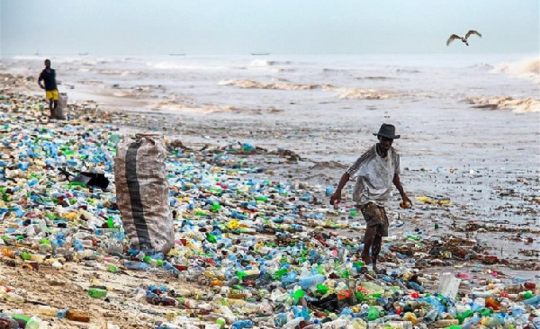 A photo of plastic waste