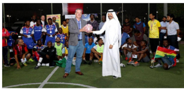 Ghana faced a defeat at the Ramadan Walking Football Cup