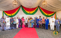 Akufo-Addo with his ministers