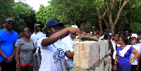 The wall is one of the measures that aims at getting rid of squatters settling close to the school.