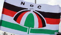 The National Democratic Congress (NDC) flag