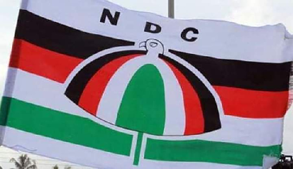 A hoisted NDC flag