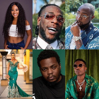 Popular celebrities; Erica, Burnaboy, Davido, Maria, Olamide and Wizkid