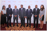 Executives from Fidelity Bank and Prudential Life at the launch