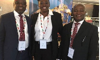 Matthew Soputamit, Aba Lokko and Eben Engmann, the GCNet delegation that represented Ghana